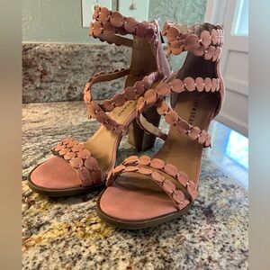 Lucky Brand Suede Strappy Heels